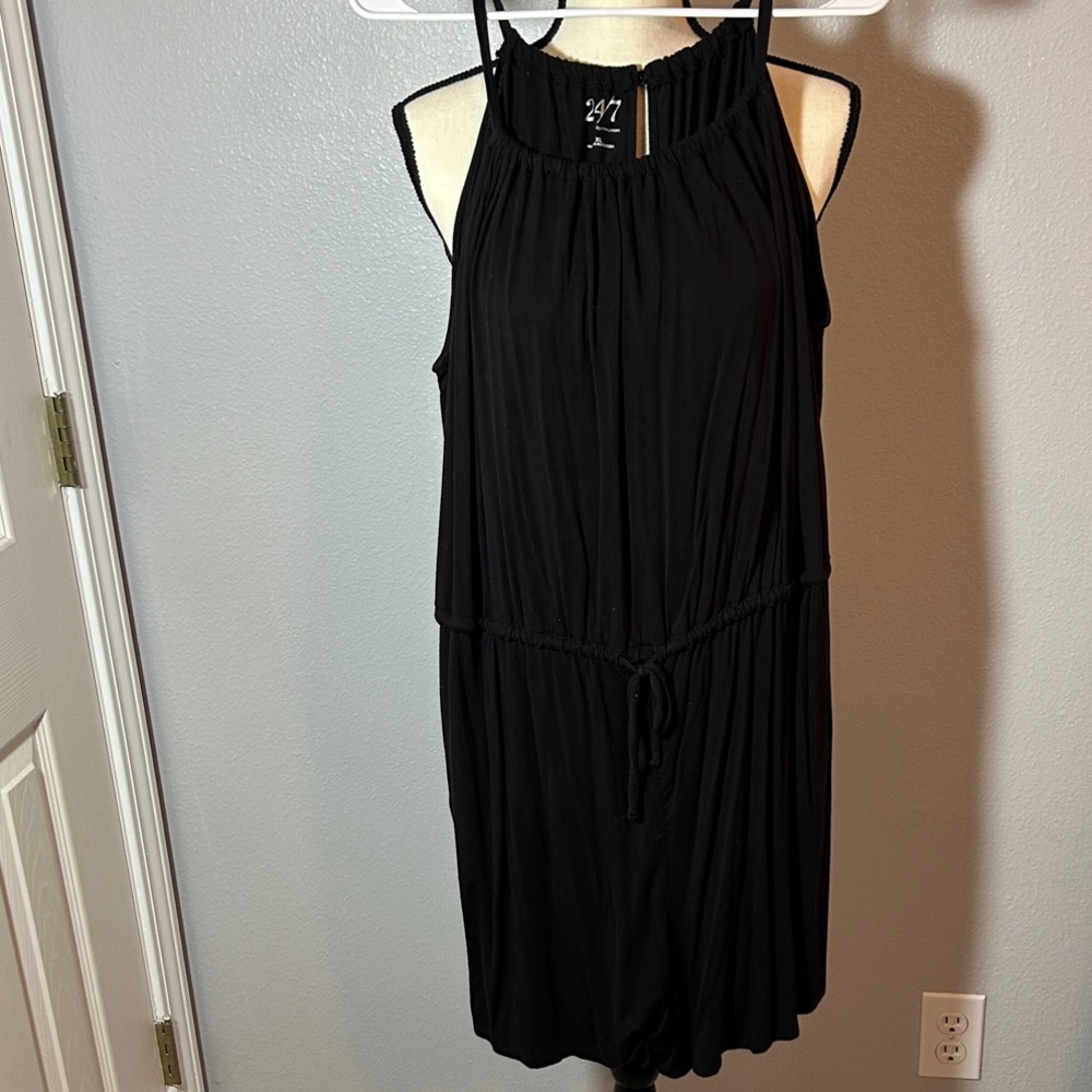 Maurices Black Sleeveless Jumpsuit Romper